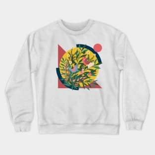 Birds and Flowers Crewneck Sweatshirt